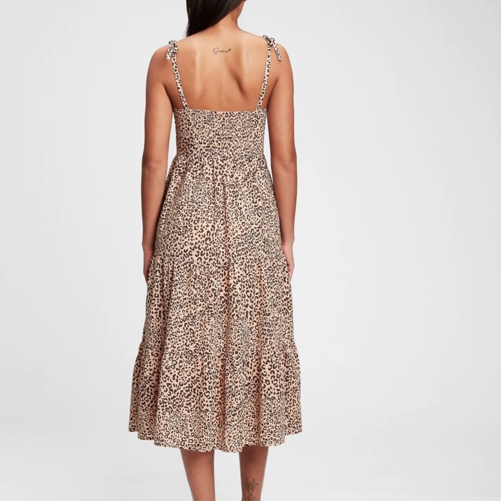 Tiered cami midi dress